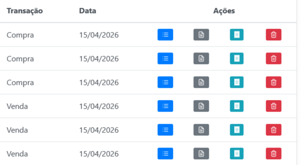 Transações no Orabelle